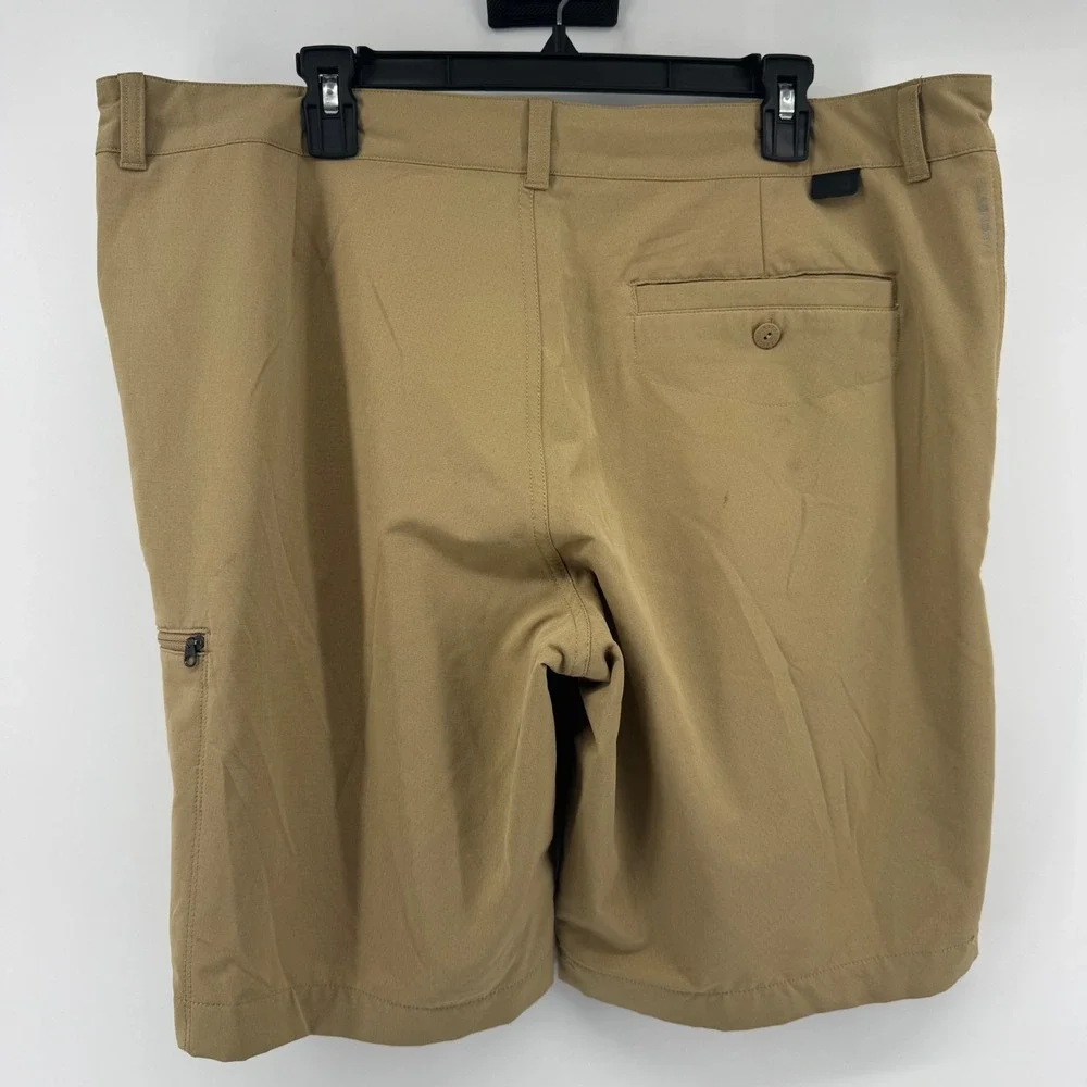 The North Face Mens 38 FlashDry Hiking Shorts Khaki Tan Stretch Cargo Outdoor